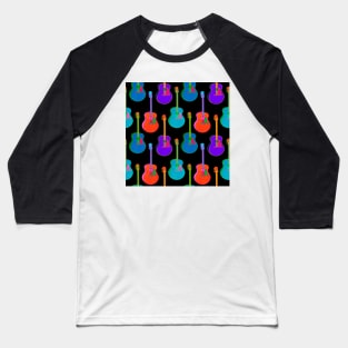 Neon Guitars Baseball T-Shirt